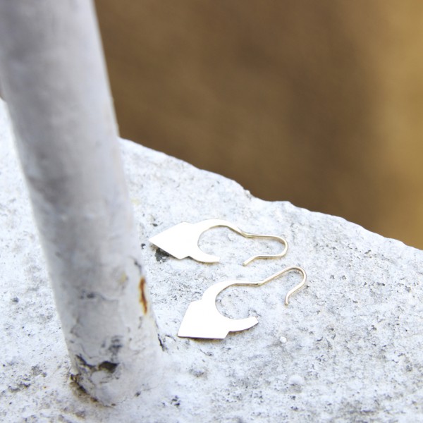 boucles d'oreilles calm or et argent bijou création artisanale ana-h marseille france